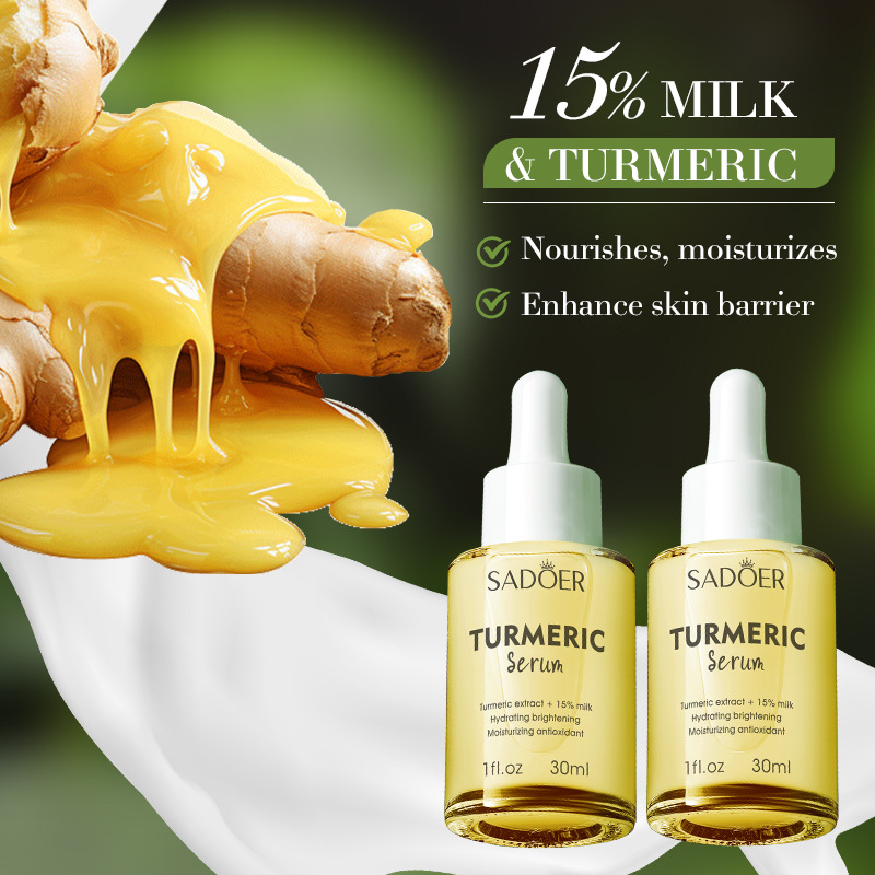Cross-border export wholesale of SADOER Turmeric Milk Antioxidant Essence and Hydrating Essence in full English Specification drawing