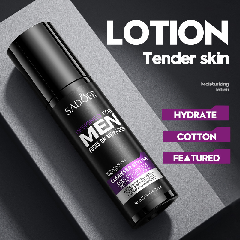 SADOER Cool and Refreshing Men's Moisturizing Lotion, refreshing and skin-softening men's water and lotion cross-border export wholesale Specification drawing