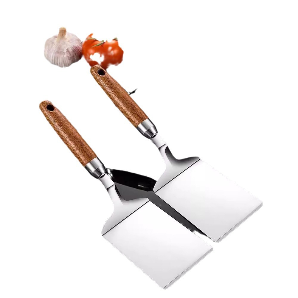 Stainless steel frying spatula for pancake and fruit, steak, teppanyaki, flat spatula for frying eggs, pancake spatula, pizza spatula Item Picture