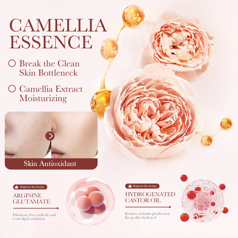 All-english BIOAOUA Camellia Antioxidant Mild Facial Cleanser Cross-border export wholesale Application Scenario