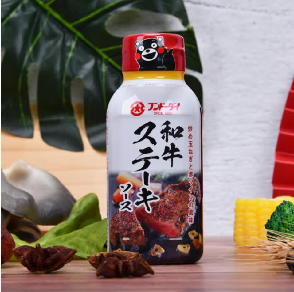 Free shipping for wholesale! Japanese large-character Japanese steak sauce 170g figurine imported snack condiment pic 5