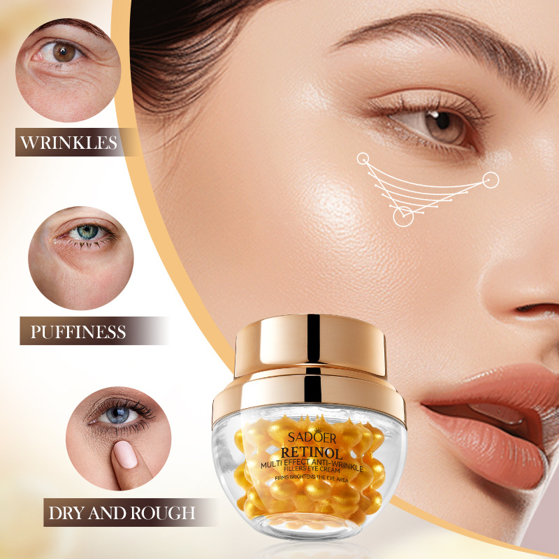 Cross-border wholesale of SADOER Retinol Multi-effect anti-wrinkle Firming Cream, Hydrating and Moisturizing Eye Cream in English Application Scenario