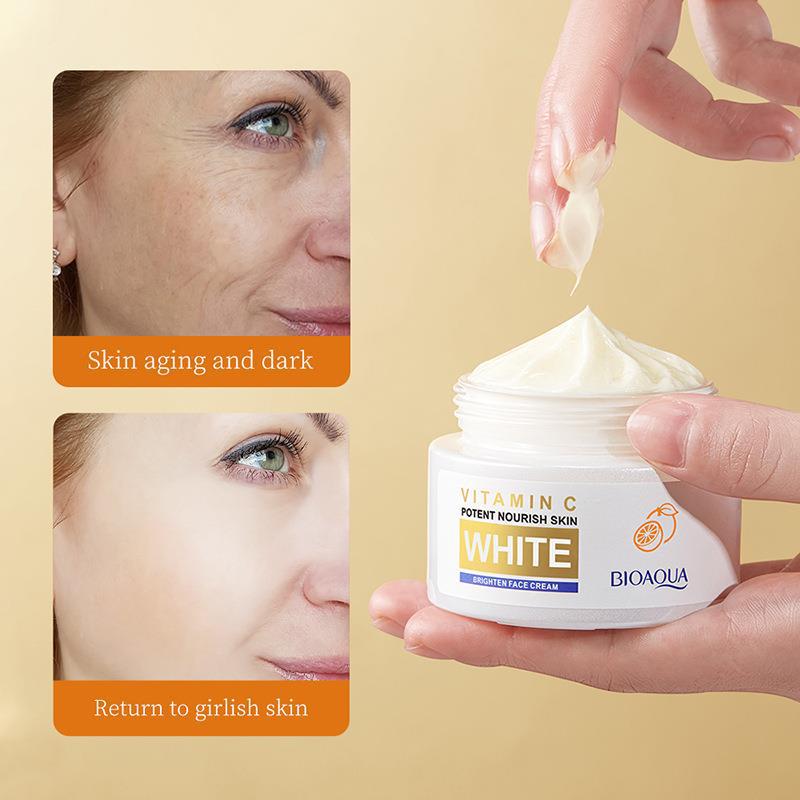 BIOAOUA Vitamin C Whitening and brightening Cream, hydrating, Moisturizing and fading melanin, cross-border export Application Scenario