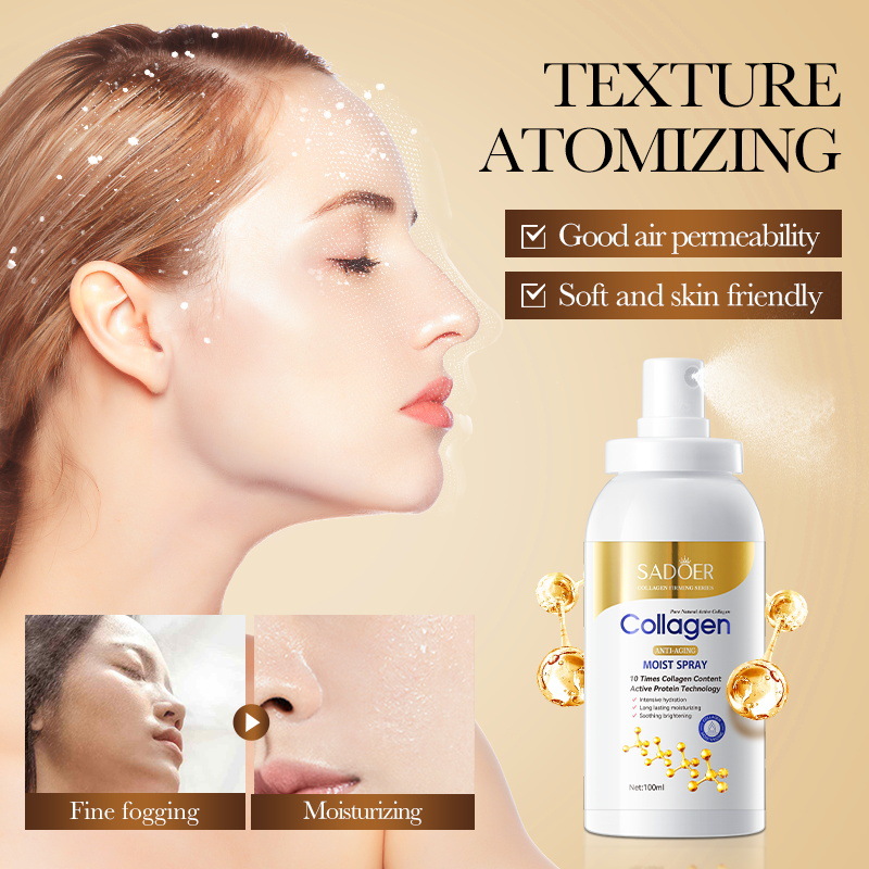 SADOER Bone Collagen Anti-wrinkle Moisturizing Spray Hydrating Toner Spray Cross-border export wholesale details Picture