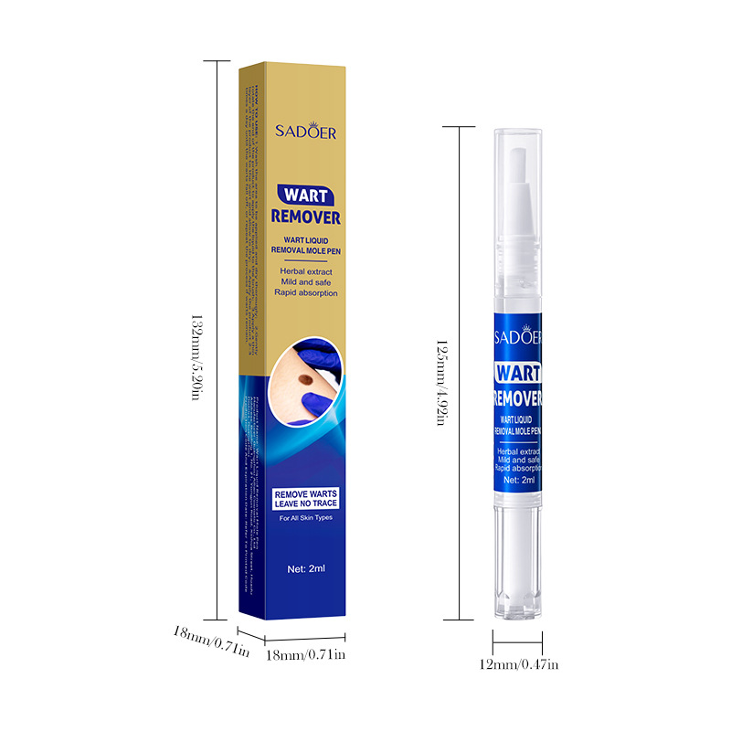 All-english SADOER anti-wart Liquid, mole removal pen, smooth and flawless skin absorption essence pen, cross-border export wholesale Item Picture