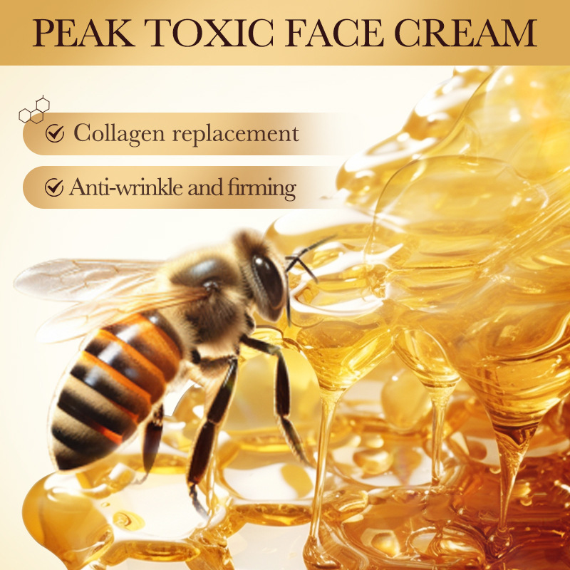 Full English SADOER bee Venom Anti-wrinkle, Firming and Nourishing skin Care product set, facial Cleanser and cream, cross-border export wholesale Specification drawing