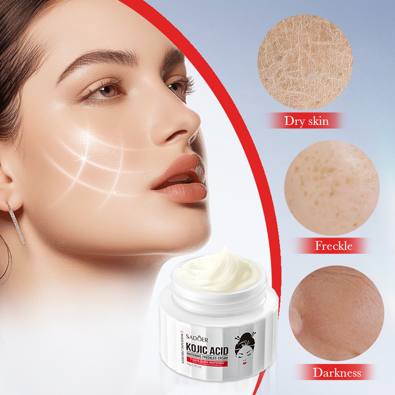 SADOER Kojic Acid Whitening and Spot-Removing Cream 50g, Moisturizing and brightening Skin cream, cross-border export wholesale Item Picture