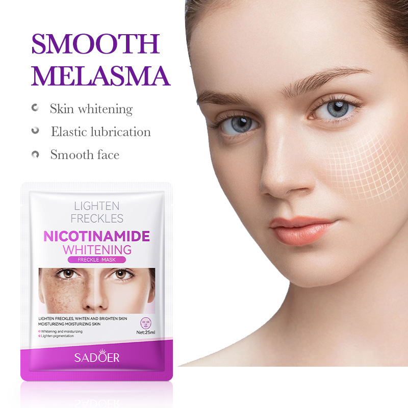 Cross-border export wholesale of SADOER niacinamide whitening and freckle-removing Mask, Hydrating, Moisturizing and rejuvenating essence in full English Specification drawing