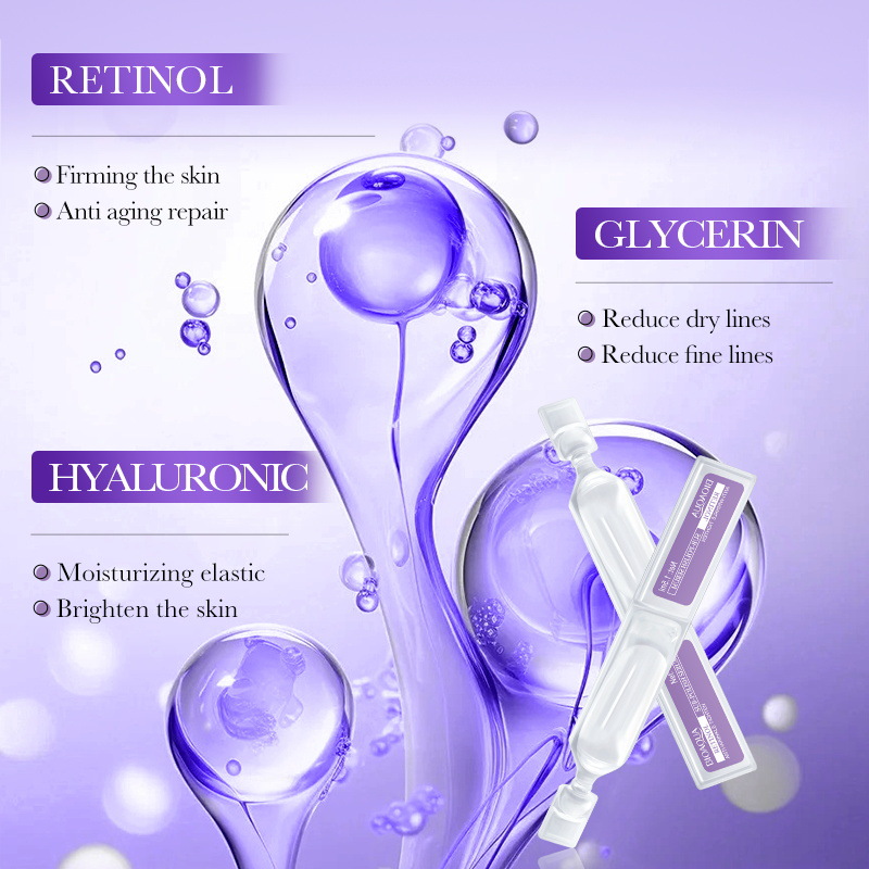 All-english BIOAOUA Retinol Anti-Wrinkle Firming single-Use Essence Moisturizing Essence Cross-border export wholesale Specification drawing