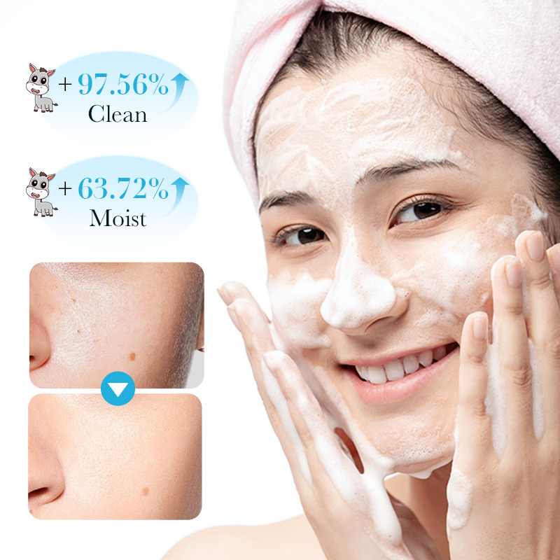 Cross-border wholesale of all-English ZOZU amino acid donkey Milk Facial cleanser for delicate skin Specification drawing
