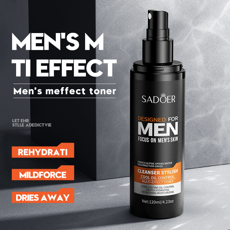 All-english SADOER Cool and Stylish Men's Multi-Effect Facial Cleanser Refreshing Men's skin Care Series Cross-border export wholesale Item Picture