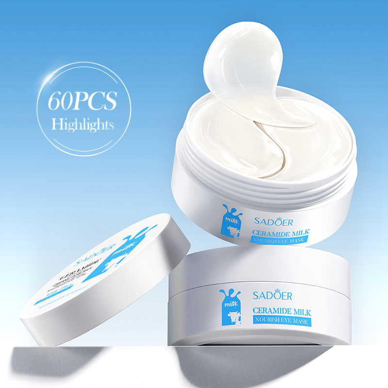 SADOER Milk Nourishing Eye Mask in Full English: Moisturizing Eyes and Improving dryness. Cross-border export wholesale details Picture