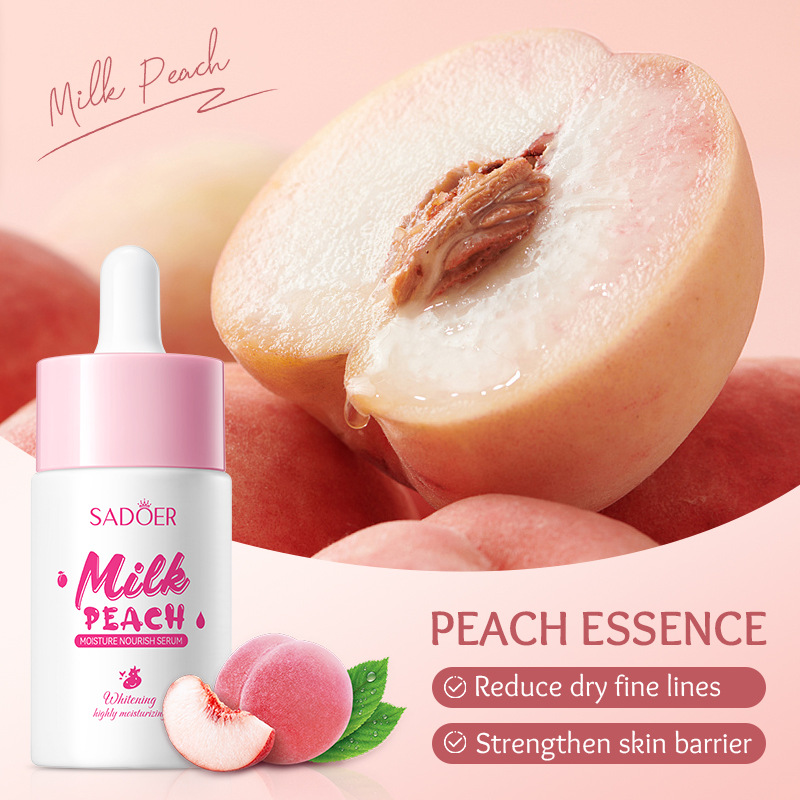Cross-border export wholesale of SADOER Milk Peach Moisturizing Nourishing Essence and Hydrating Essence in full English details Picture