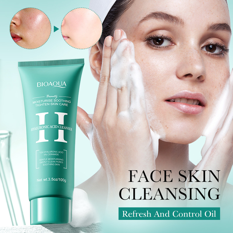 Full English BIOAOUA Hyaluronic acid Moisturizing skin Care product set, facial Cleanser, Cream and Eye cream, cross-border export wholesale Application Scenario