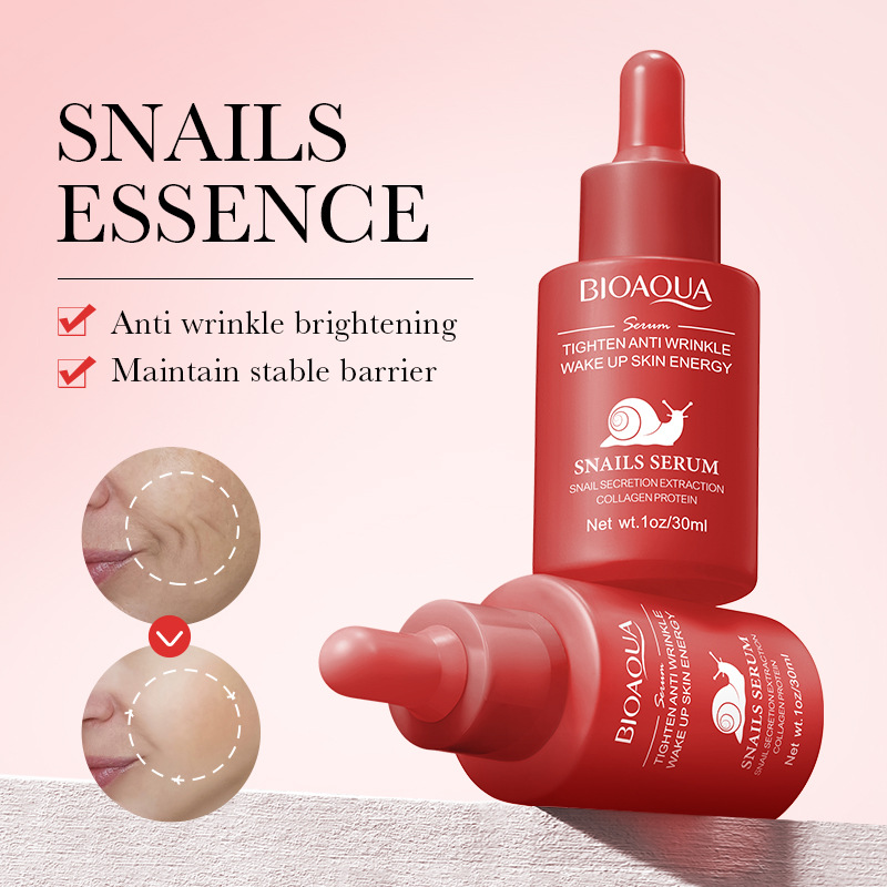 Full English BIOAOUA Snail Turmeric Niacinamide Essence Set Box Moisturizing Essence Cross-border export wholesale Application Scenario