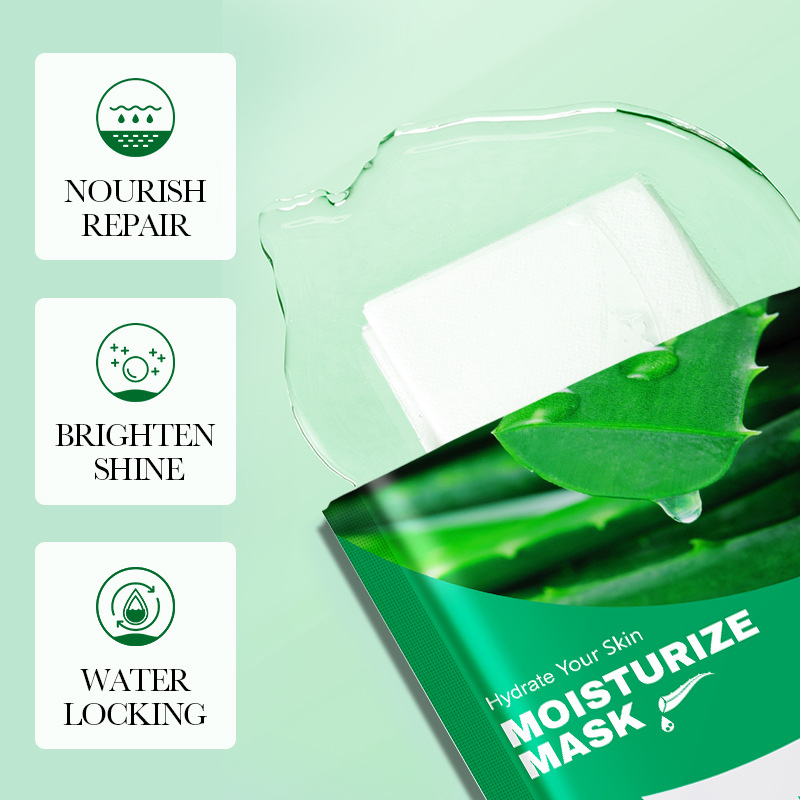 All-english FAYANKOU Aloe Vera Hydrating and Moisturizing Mask Cross-border export wholesale hydrating and moisturizing Mask Specification drawing