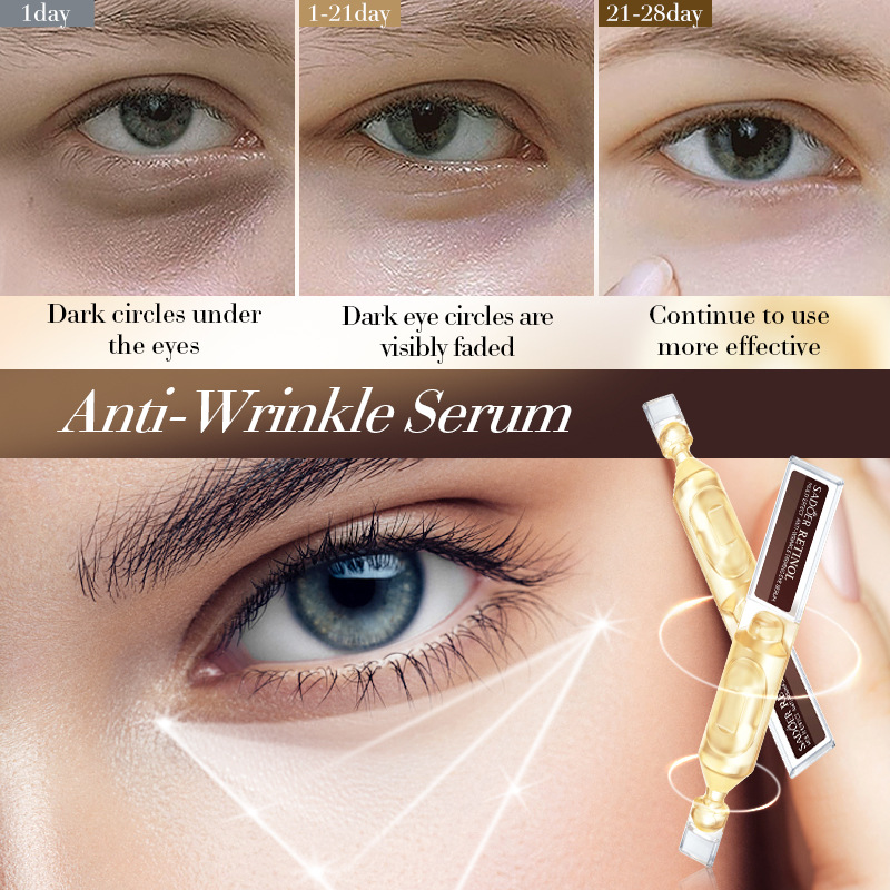 All-english SADOER Retinol Multi-effect Anti-Wrinkle Firming single-use Eye Serum cross-border export wholesale Specification drawing