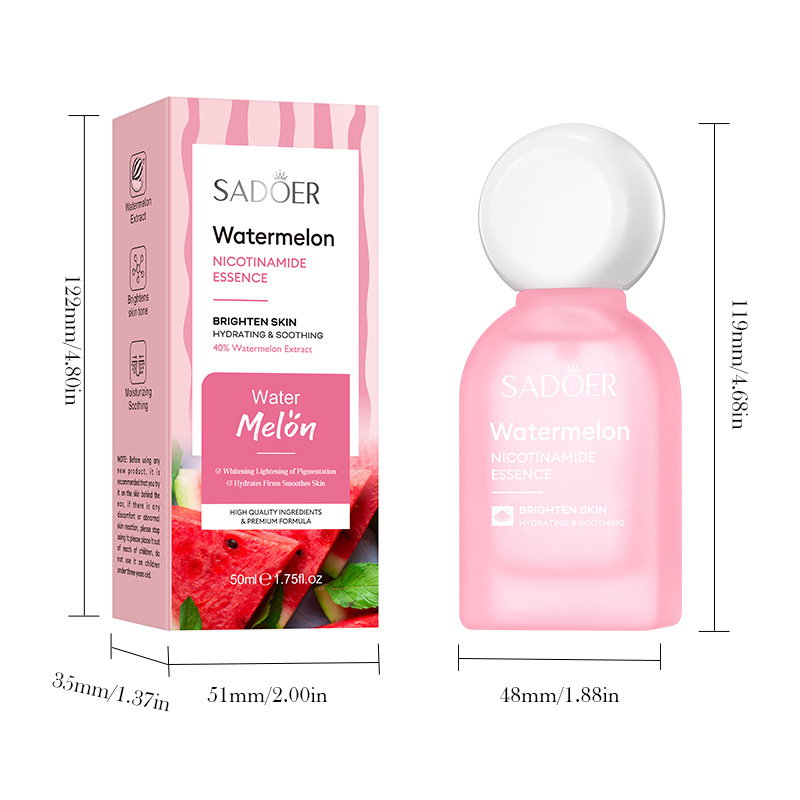 Cross-border wholesale of SADOER Watermelon Nicotinamide Essence for skin rejuvenation, moisturizing and nourishing Item Picture