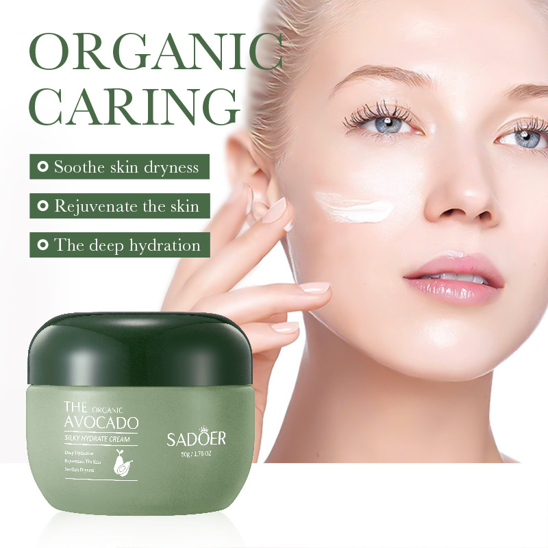 Cross-border wholesale of SADOER organic Avocado Smooth Moisturizing Cream for hydrating, rejuvenating and reducing fine lines details Picture