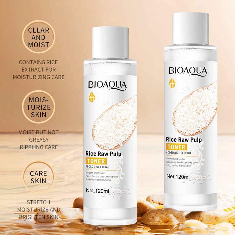 All-english BIOAQUA Rice Puree Toner, Hydrating and nourishing Skin Toner, cross-border export wholesale details Picture