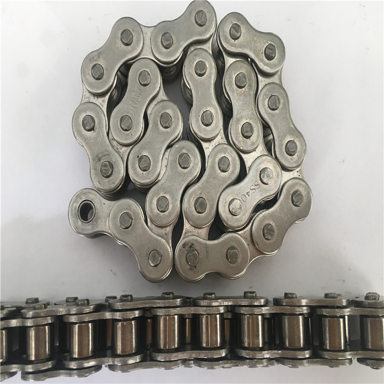 Short-pitch stainless steel chains 08A roller chains, 4-point industrial chains, food machinery stainless steel chains details Picture
