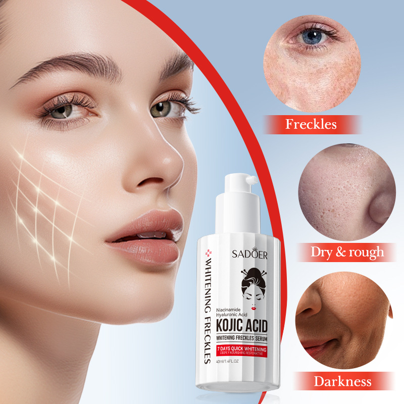 Cross-border wholesale of SADOER Kojic Acid Whitening and Spot-Removing Essence, Hydrating, rejuvenating and brightening Essence in English Specification drawing