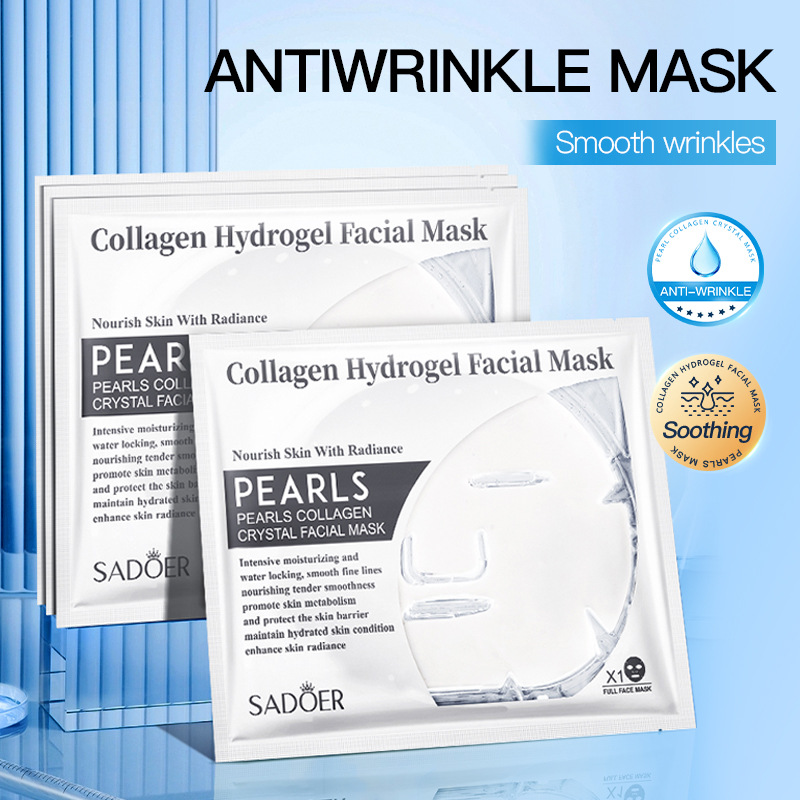 SADOER Pearl Collagen Crystal Mask, a cross-border moisturizing and hydrating skin care product full figure