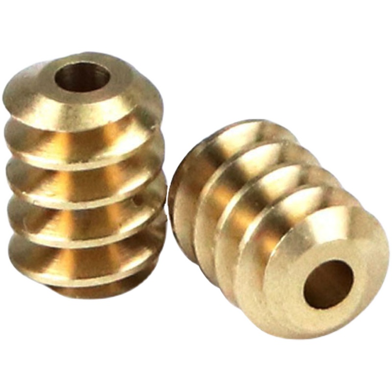 New style of 0.5 module copper worm gear motor transmission hardware helical gear with 5.5*8*2mm holes Item Picture