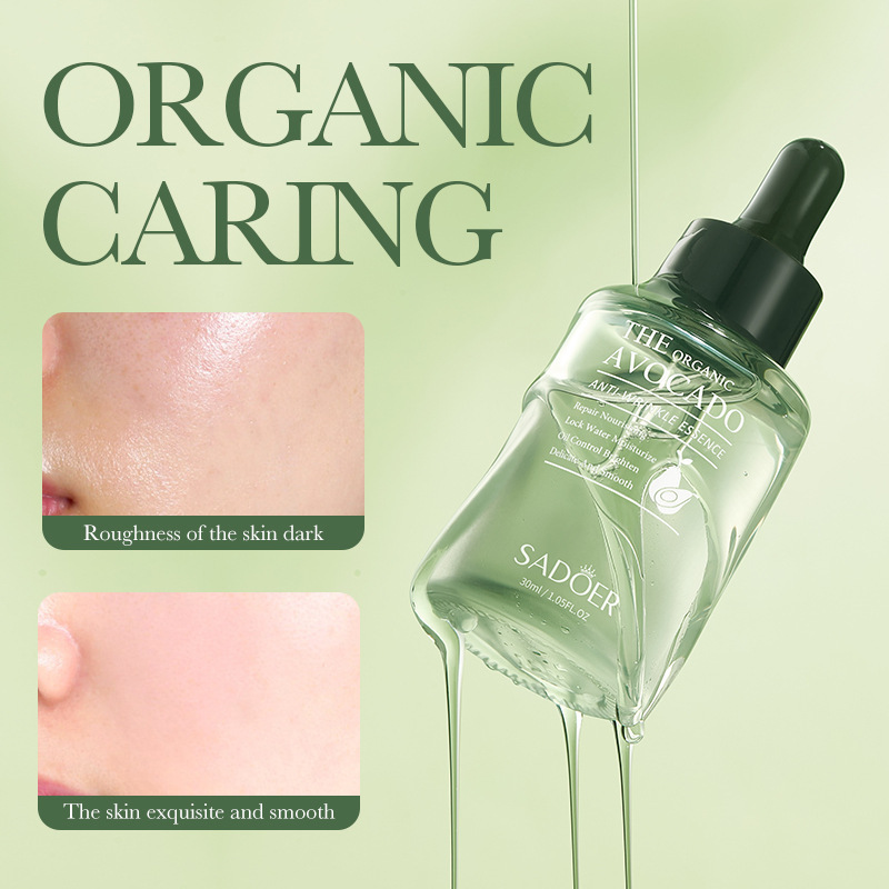 Cross-border export wholesale of SADOER organic avocado anti-wrinkle Essence in full English for hydrating, moisturizing, fine lines and skin care Item Picture
