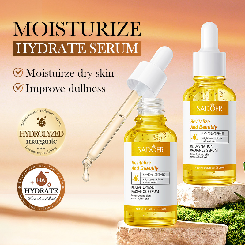Full English SADOER Skin Rejuvenation and Brightening Essence, Skin Rejuvenation and Hydrating Essence, cross-border export wholesale full figure