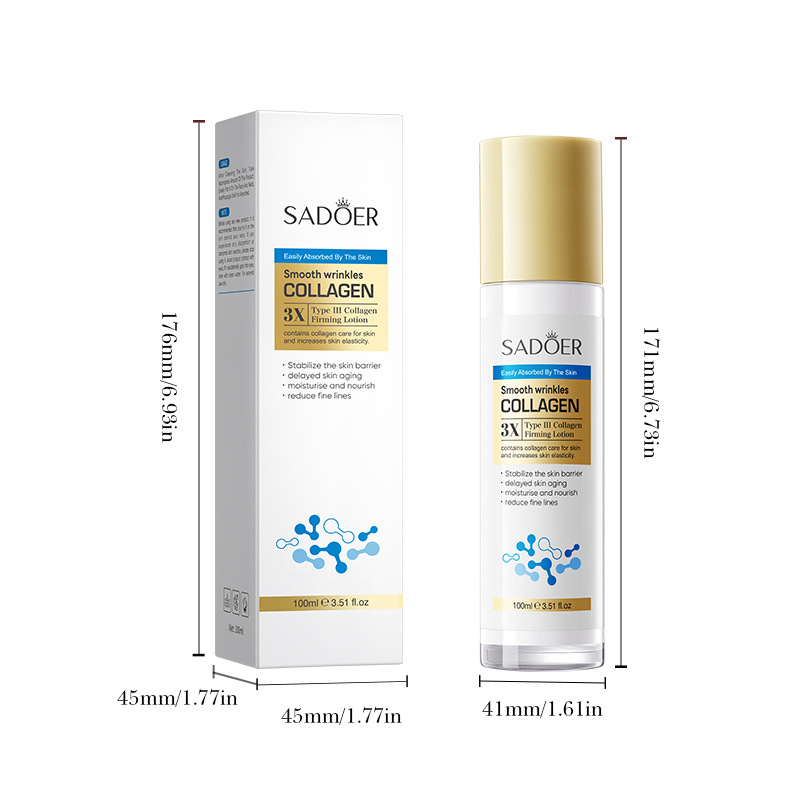 SADOER Type III Collagen anti-wrinkle and Firming Lotion Moisturizing and Hydrating Lotion cross-border export wholesale in full English Item Picture