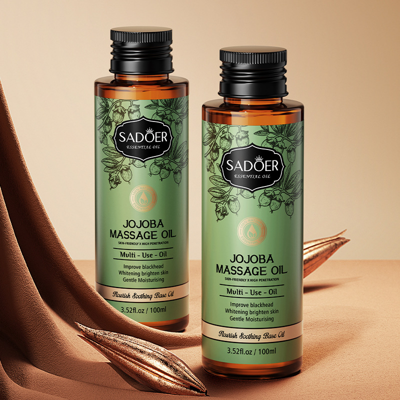 Cross-border wholesale of SADOER Jojoba oil base Massage oil for moisturizing the skin and body Item Picture