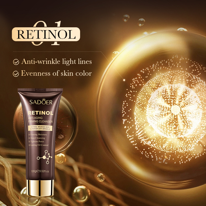 Cross-border wholesale of all-English SADOER Retinol Anti-Aging Facial cleanser Item Picture