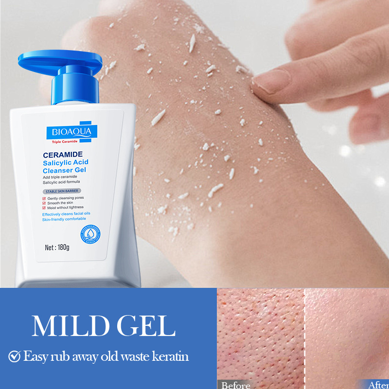 All-english BIOAOUA Ceramide Salicylic Acid Cleansing Gel Facial Cleanser Cross-border export wholesale Item Picture