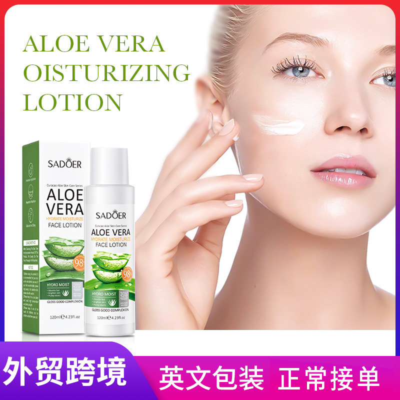 Cross-border export wholesale of SADOER Aloe Vera Hydrating and Soothing Lotion, hydrating and caring Skin Lotion full figure