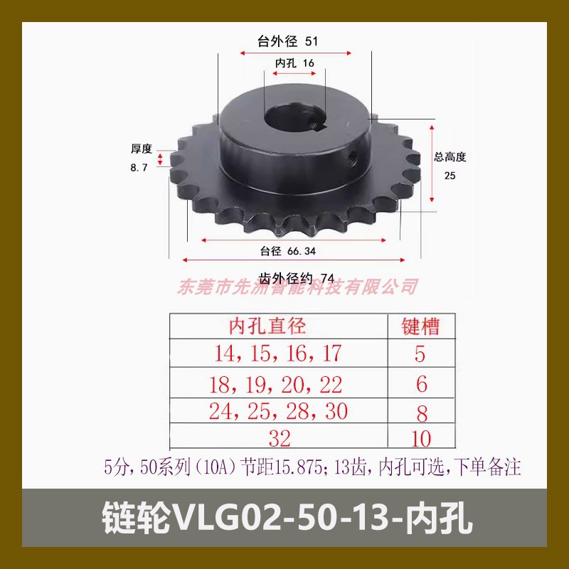 The chains of Yiheda sprockets VLD02-35VLF02-40VLY11-08BVLG02-50VLK02-60 have turned black undefined