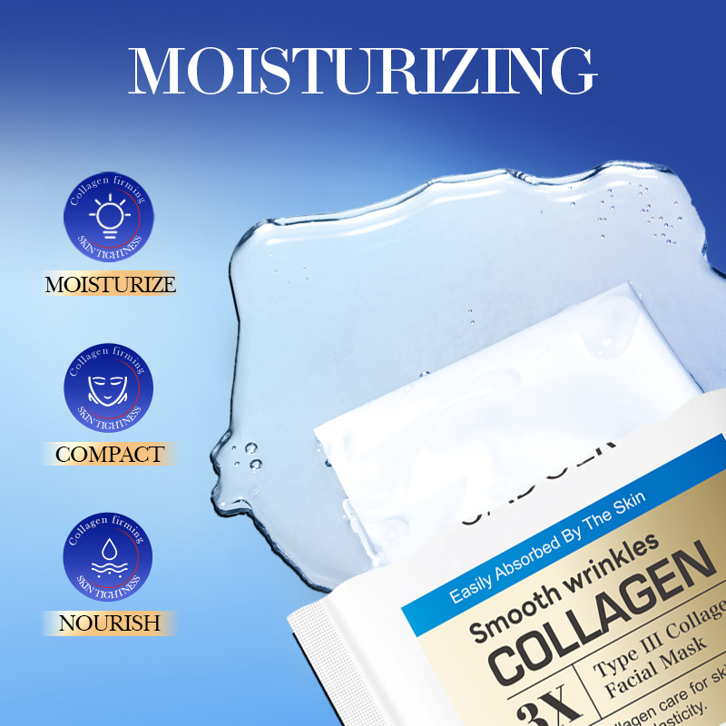 Full English SADOER Type III collagen anti-wrinkle and firming Mask, hydrating and Moisturizing mask cross-border export wholesale details Picture