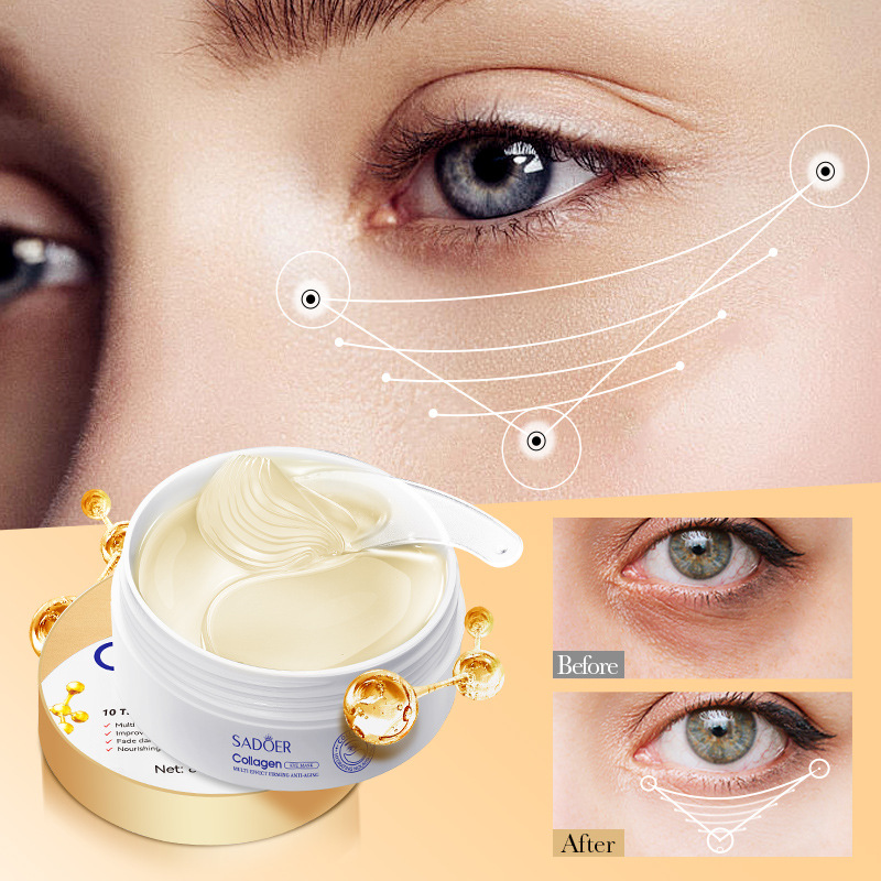 Cross-border export wholesale of SADOER bone Collagen anti-Wrinkle Multi-Effect Firming Eye mask Moisturizing Eye Mask details Picture