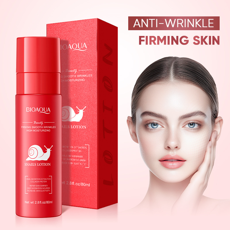 All-english BIOAOUA Snail Firming and Moisturizing Lotion Moisturizing and Hydrating Lotion Cross-border export wholesale full figure