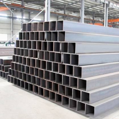 Wholesale black square tube Q235B thick-walled square and rectangular tube structure, square tube in stock wholesale square tube Specification drawing