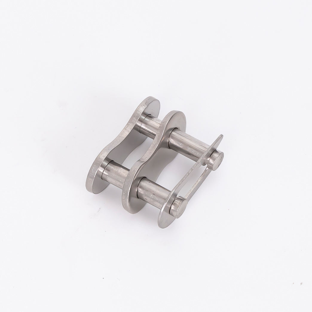 Stainless steel chain joint buckles 06B, 08B, 10A, 12A, 16A, single and double rows, full buckles, half buckles 3, 4, 5, 6 minutes, 1 inch details Picture