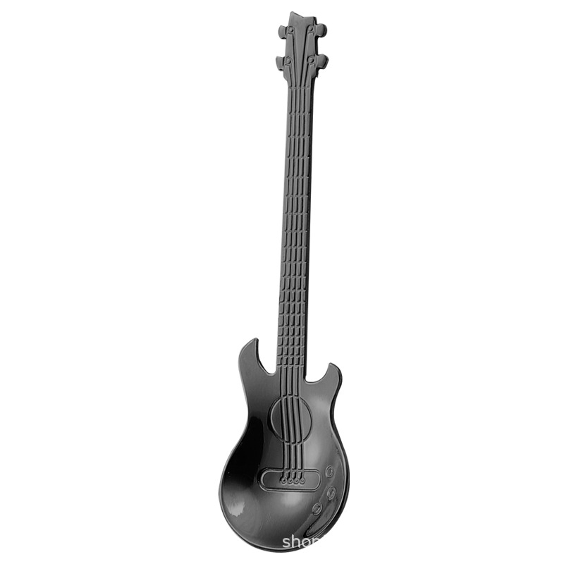 Cross-border 304 stainless steel spoon, guitar spoon, ice bar spoon, music bar spoon, coffee blender spoon, mug spoon Item Picture