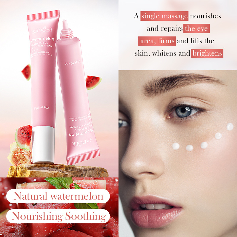 Cross-border wholesale of SADOER Watermelon Nicotinamide essence skin care products, eye cream and face cream in full English Application Scenario