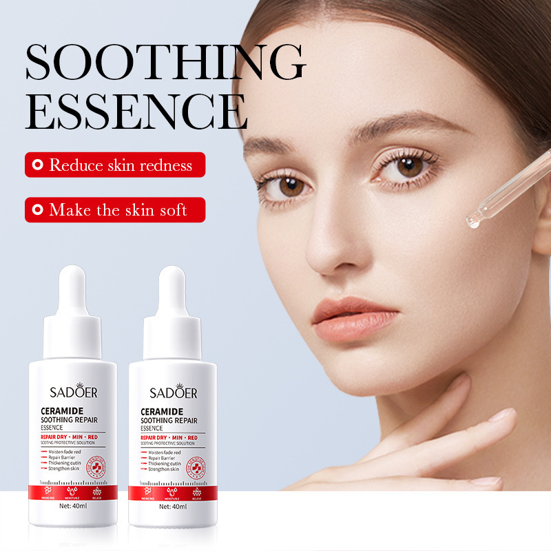 Cross-border wholesale of SADOER ceramide Soothing and Repairing Essence and Firming Essence in English Application Scenario