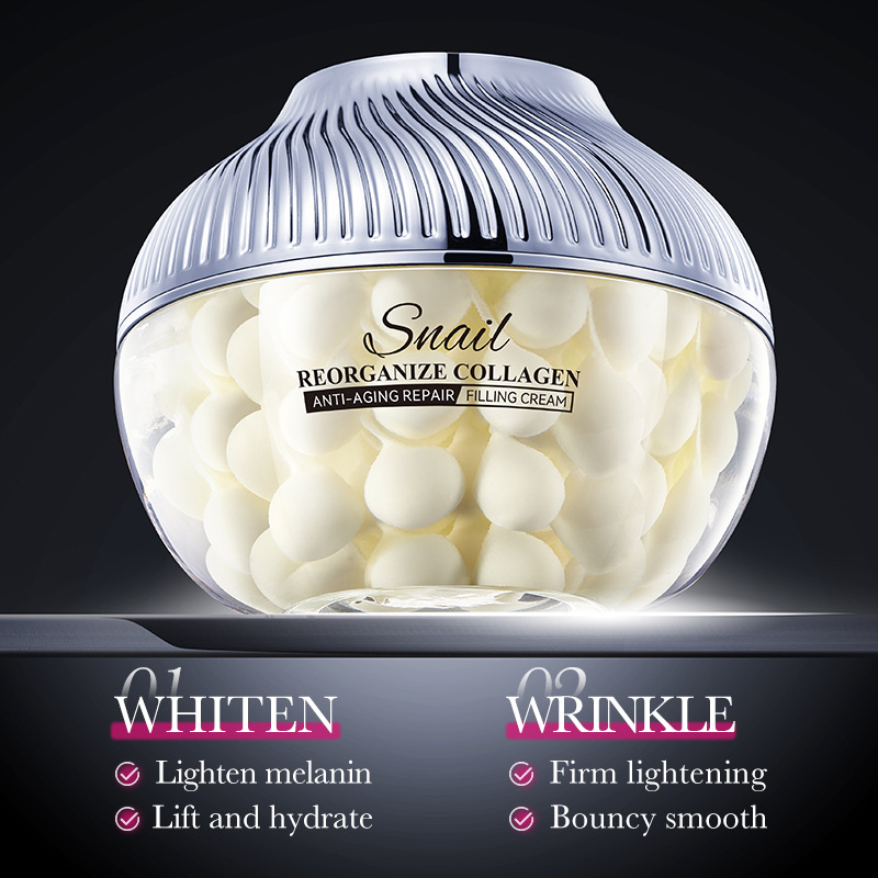 Full English SADOER Snail Recombinant Collagen Filling Cream Moisturizing and Hydrating Face Cream Cross-border export wholesale details Picture