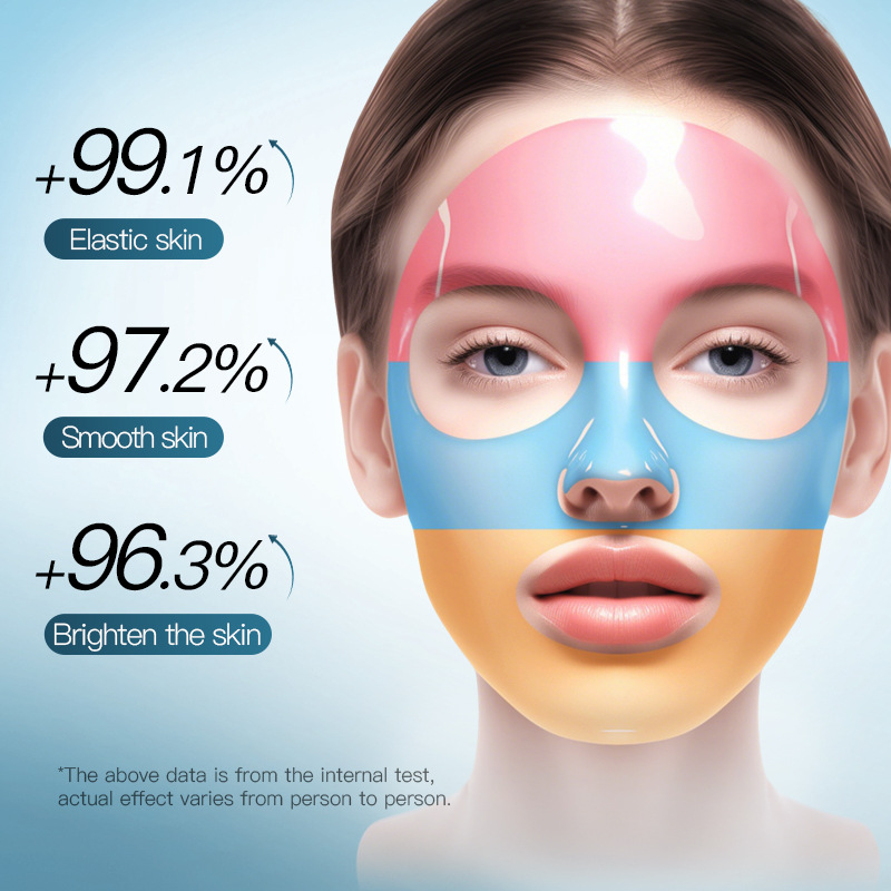 SADOER Collagen Three-Color Rainbow Mask Series - Cherry Blossom Hyaluronic Acid Mask (Foreign Language Version) 30ml Specification drawing