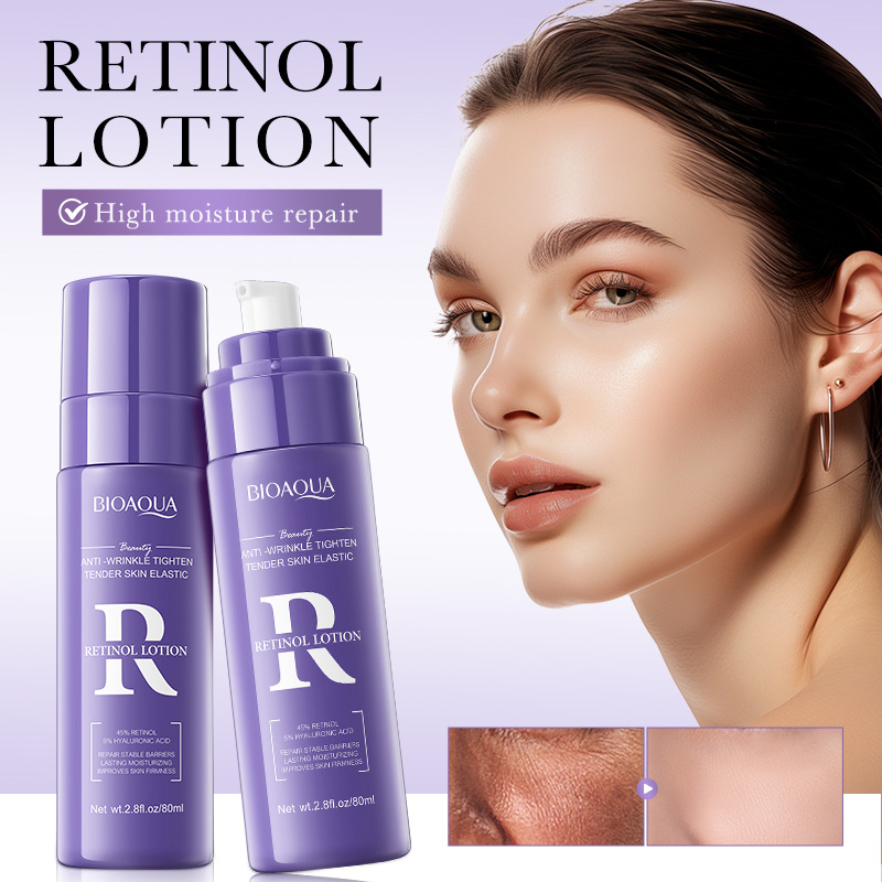All-english BIOAOUA Retinol Anti-Wrinkle Firming Lotion Moisturizing and firming Skin Lotion Cross-border export wholesale full figure