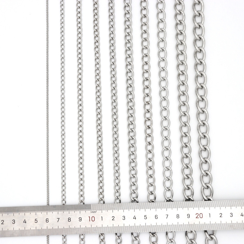 Cross-border 304 stainless steel chain, load-bearing chain, chandelier chain, electrostatic chain, decorative chain, chandelier lamp chain Item Picture
