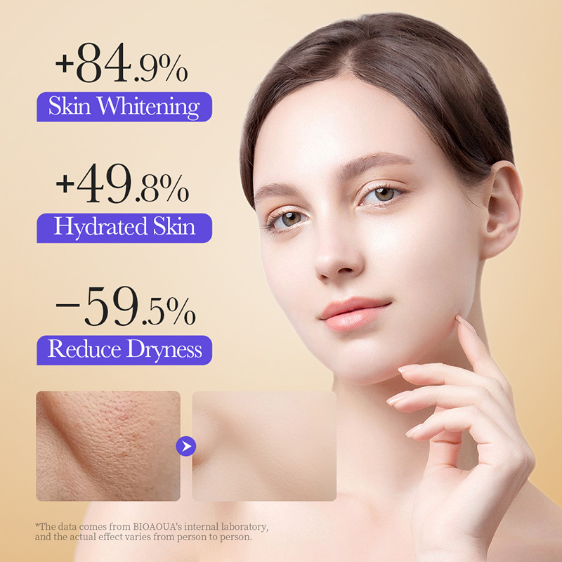 All-english BIOAOUA Vitamin C Whitening Facial mask Hydrating and Brightening Mask Cross-border export wholesale Item Picture