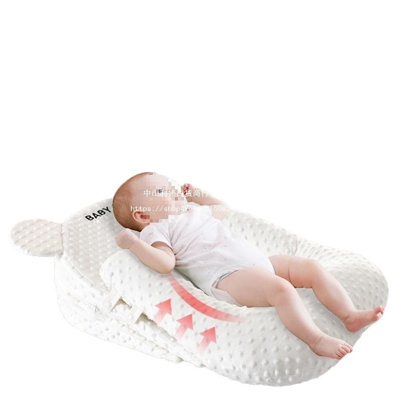 Anti-spitting baby slope pad, newborn pillow, baby feeding and lactation pillow, lying feeding, overflow and choking milk pillow, Amazon Application Scenario